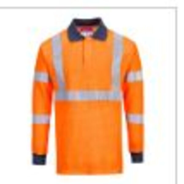 FR76 - Flame Resistant RIS Polo Shirt Orange Thumbnail