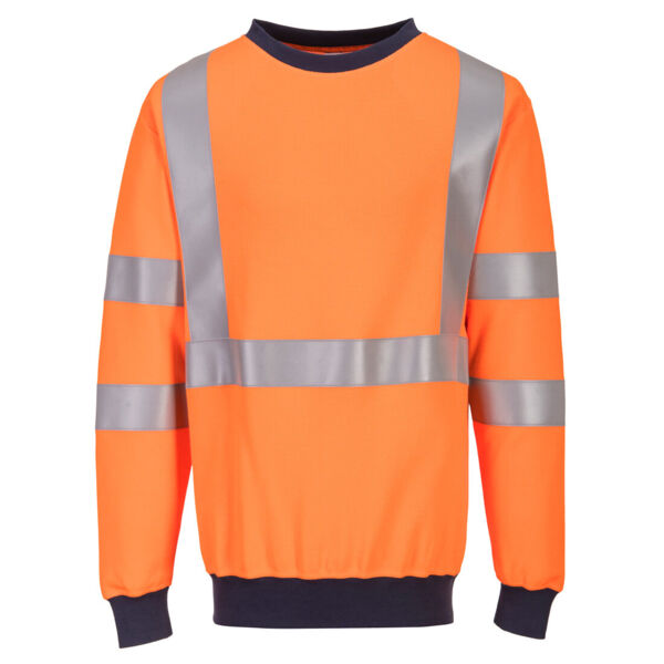 FR703 - Flame Resistant RIS Sweatshirt Orange Thumbnail