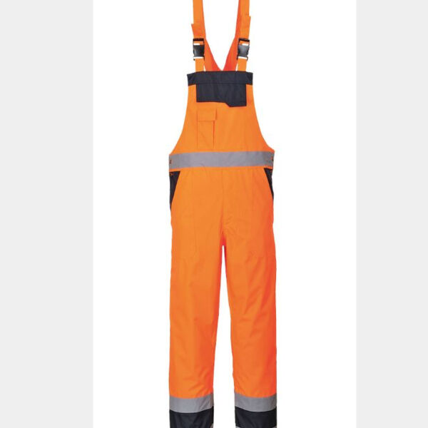 S489 - Hi-Vis Contrast Winter Bib and Brace Orange Thumbnail